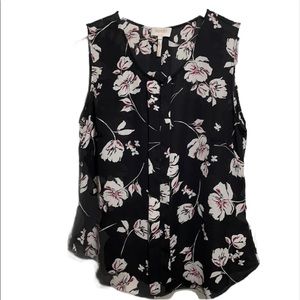 Sleeveless black dress blouse